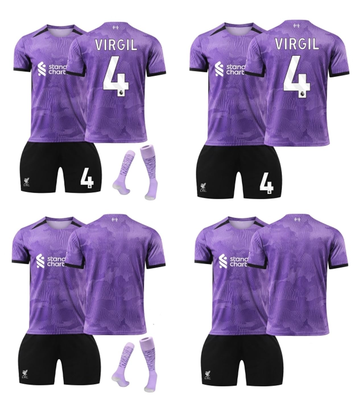 サッカーユニフォーム 4枚セット Amazon.co.jp: JYKMM サッカーユニフォーム背番号4サッカーウェア
